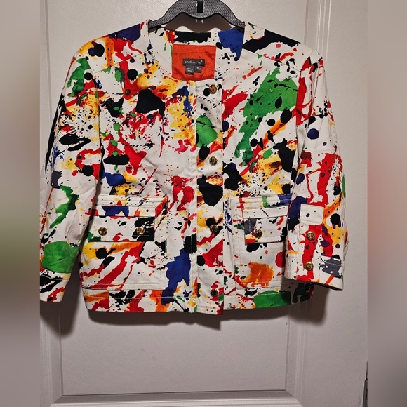 Artistic Multicolor Blazer - Picture 1 of 6